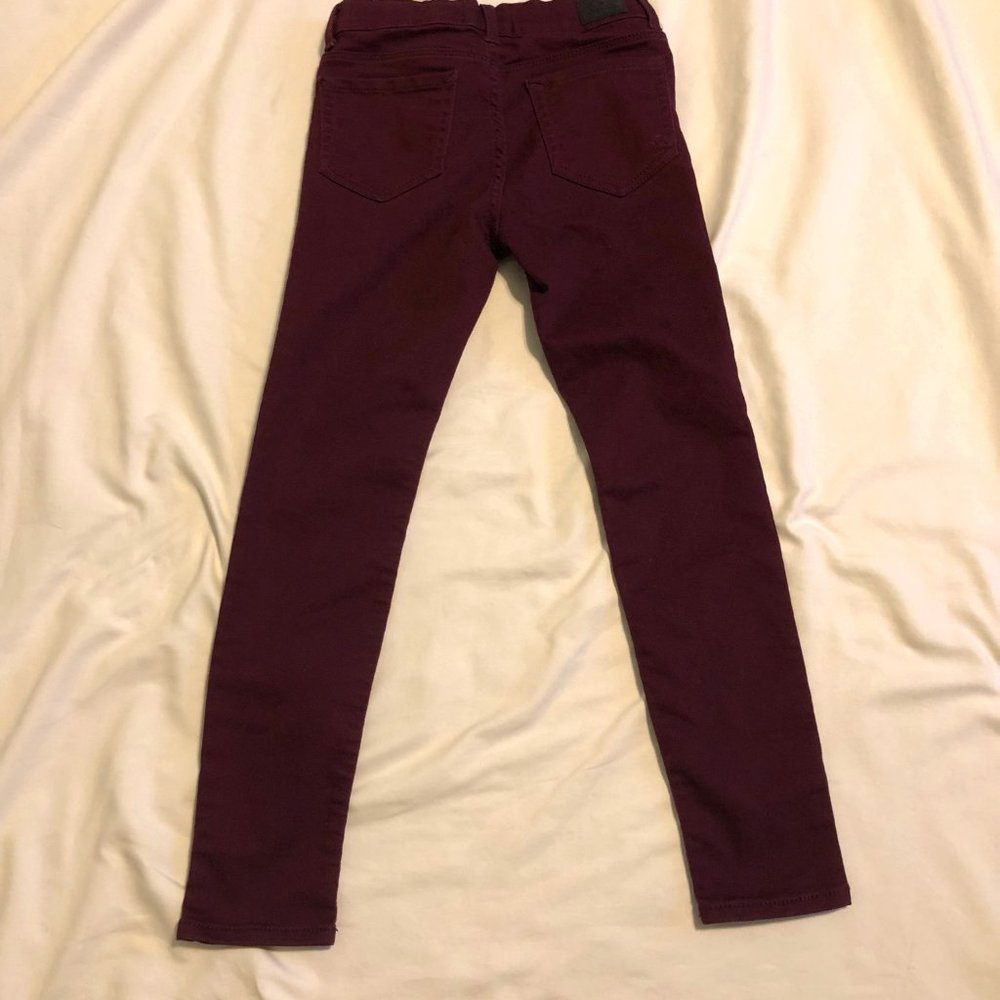 Jordache Super Skinny Jeans Plum Girls Size 8 - Picture 2 of 2